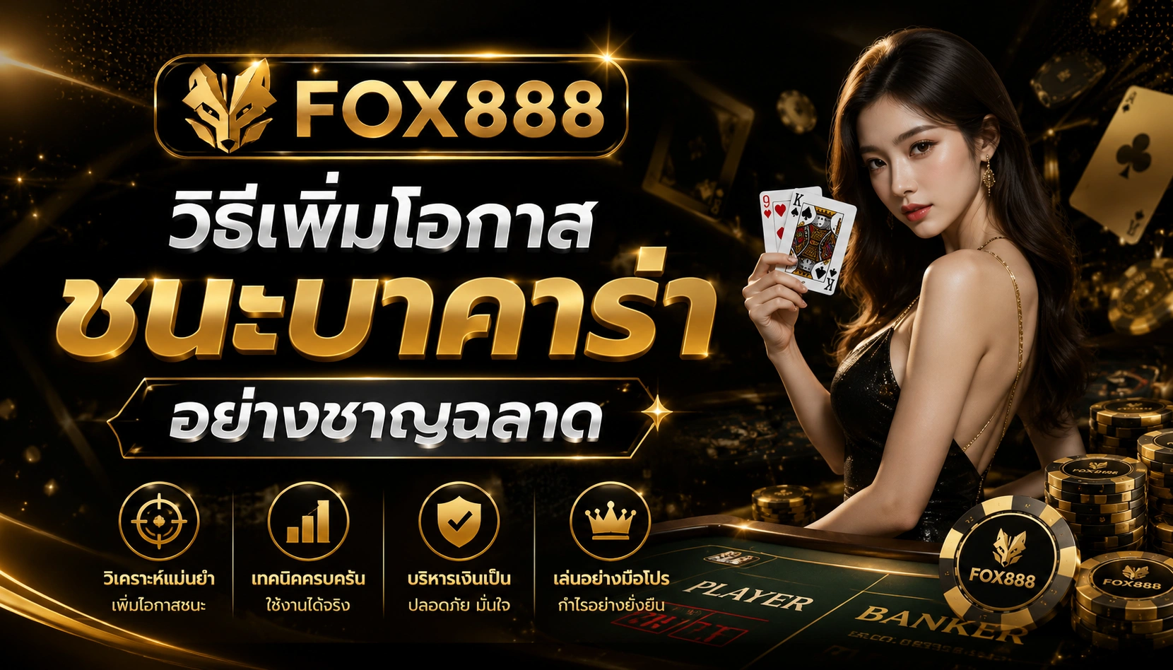 วิธีเพิ่มโอกาสชนะบาคาร่าอย่างชาญฉลาด กับ FOX888